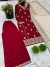 SR 1665 Heavy Faux Georgette Top With Bottom Dupatta Wholesale Price In Surat